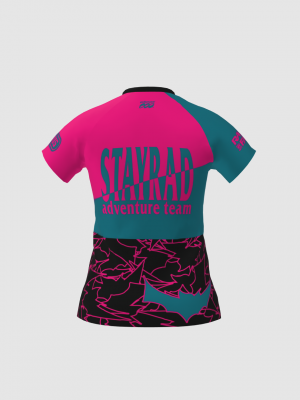 Podiumwear Women's Silver Short Sleeve MTB Jersey - NEW FABRIC 2025!