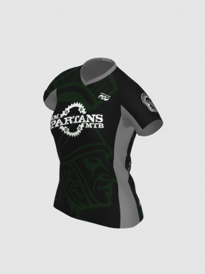 Podiumwear Women's Silver Short Sleeve MTB Jersey - NEW FABRIC 2025!