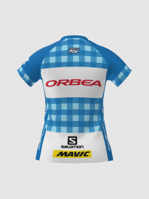 Podiumwear Women's Silver Short Sleeve MTB Jersey - NEW FABRIC 2025!