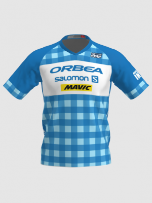 Podiumwear Men's Silver Short Sleeve MTB Jersey - New Fabric 2025!