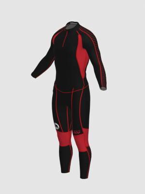 Podiumwear Unisex Gold Two-Piece Race Suit