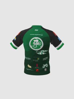 Podiumwear Men's Silver Short Sleeve MTB Jersey - New Fabric 2025!