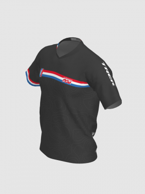 Podiumwear Men's Silver Short Sleeve MTB Jersey - New Fabric 2025!