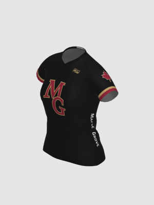 Podiumwear Women's Silver Short Sleeve MTB Jersey - NEW FABRIC 2025!