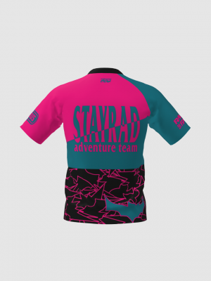 Podiumwear Men's Silver Short Sleeve MTB Jersey - New Fabric 2025!