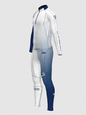 Podiumwear Unisex Gold Two-Piece Race Suit