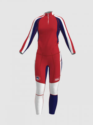 Podiumwear Women's Gold Two-Piece Race Suit