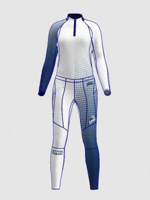 Podiumwear Women's Gold Two-Piece Race Suit