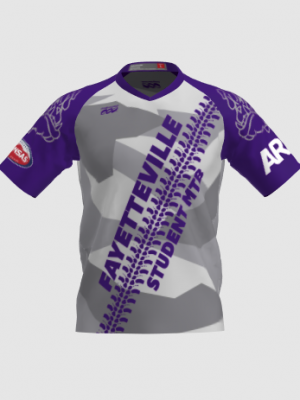 Podiumwear Men's Silver Short Sleeve MTB Jersey - New Fabric 2025!