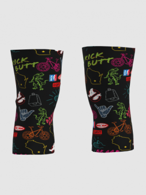 Podiumwear Dyed Black Kneewarmers