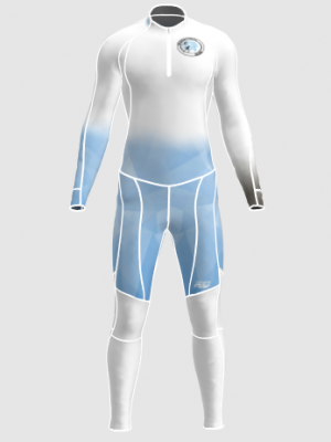 Podiumwear Unisex Gold Two-Piece Race Suit
