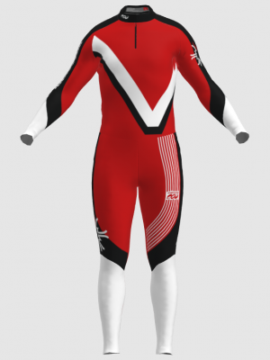 Podiumwear Unisex Silver Two-Piece Race Suit