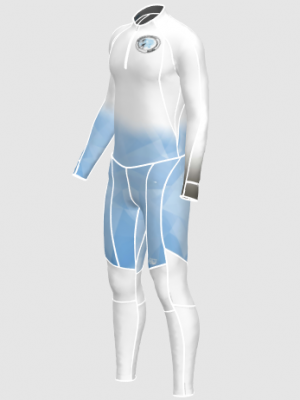 Podiumwear Unisex Gold Two-Piece Race Suit