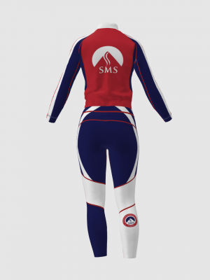 Podiumwear Women's Gold Two-Piece Race Suit