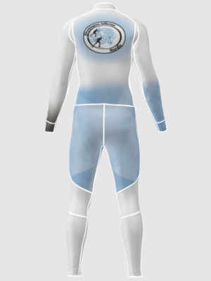 Podiumwear Unisex Gold Two-Piece Race Suit
