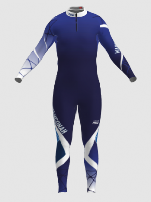 Podiumwear Unisex Silver Two-Piece Race Suit