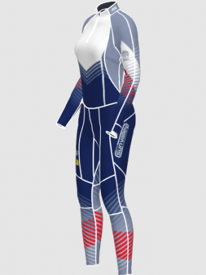 Podiumwear Women's Gold Two-Piece Race Suit