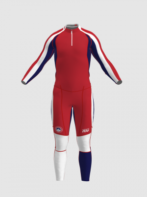 Podiumwear Unisex Gold Two-Piece Race Suit