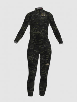 Podiumwear Women's Gold Two-Piece Race Suit