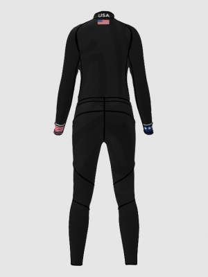 Podiumwear Women's Gold Two-Piece Race Suit