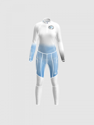 Podiumwear Women's Gold Two-Piece Race Suit