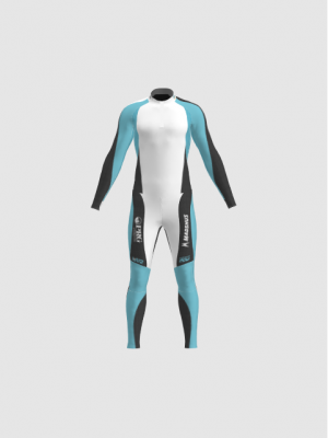 Podiumwear Unisex Gold Two-Piece Race Suit