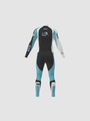 Podiumwear Unisex Gold Two-Piece Race Suit