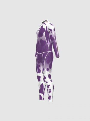 Podiumwear Unisex Gold Two-Piece Race Suit
