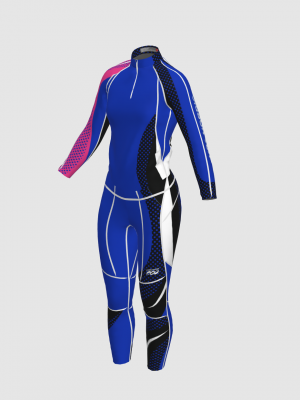 Podiumwear Women's Gold Two-Piece Race Suit