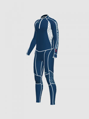 Podiumwear Unisex Gold Two-Piece Race Suit