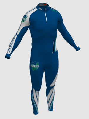 Podiumwear Unisex Silver Two-Piece Race Suit