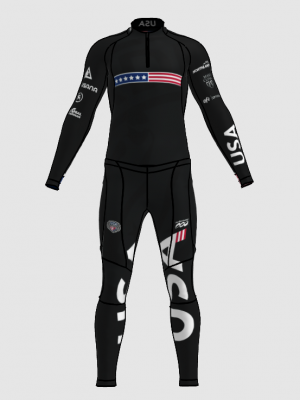 Podiumwear Unisex Gold Two-Piece Race Suit
