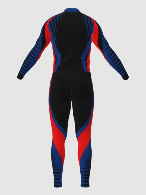 Podiumwear Unisex Silver Two-Piece Race Suit