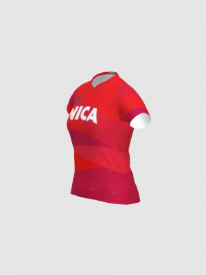 Podiumwear Women's Silver Short Sleeve MTB Jersey - NEW FABRIC 2025!