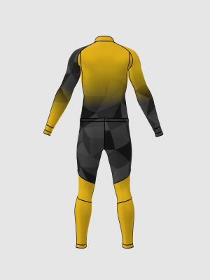 Podiumwear Unisex Gold Two-Piece Race Suit
