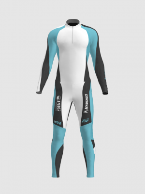 Podiumwear Unisex Gold Two-Piece Race Suit