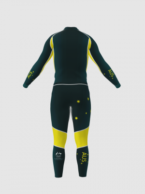 Podiumwear Unisex Gold Two-Piece Race Suit