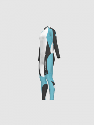 Podiumwear Unisex Gold Two-Piece Race Suit