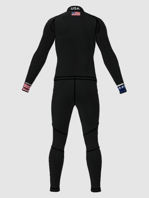 Podiumwear Unisex Gold Two-Piece Race Suit
