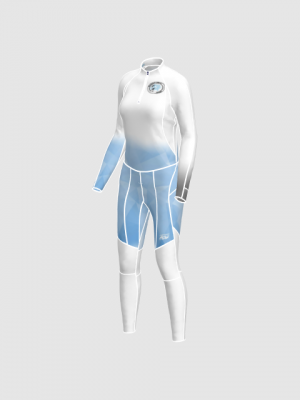Podiumwear Women's Gold Two-Piece Race Suit