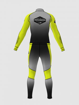Podiumwear Unisex Gold Two-Piece Race Suit