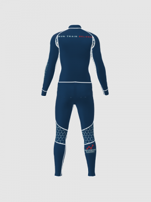 Podiumwear Unisex Gold Two-Piece Race Suit