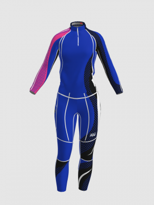 Podiumwear Women's Gold Two-Piece Race Suit