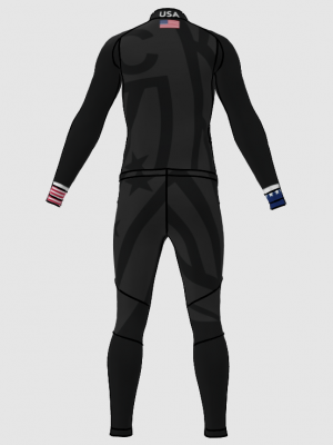 Podiumwear Unisex Gold Two-Piece Race Suit