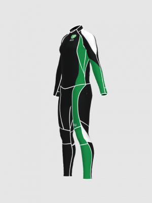 Podiumwear Women's Gold Two-Piece Race Suit