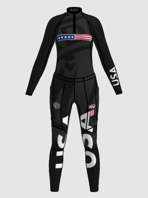 Podiumwear Women's Gold Two-Piece Race Suit