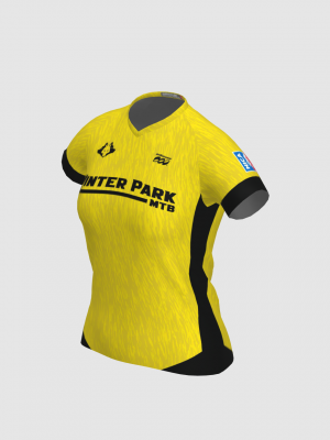 Podiumwear Women's Silver Short Sleeve MTB Jersey - NEW FABRIC 2025!