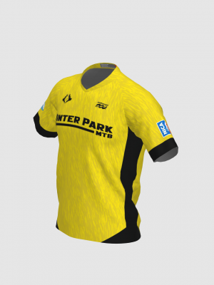 Podiumwear Men's Silver Short Sleeve MTB Jersey - New Fabric 2025!