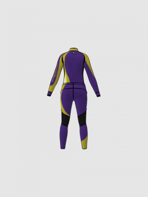 Podiumwear Women's Gold Two-Piece Race Suit