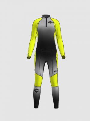 Podiumwear Women's Gold Two-Piece Race Suit